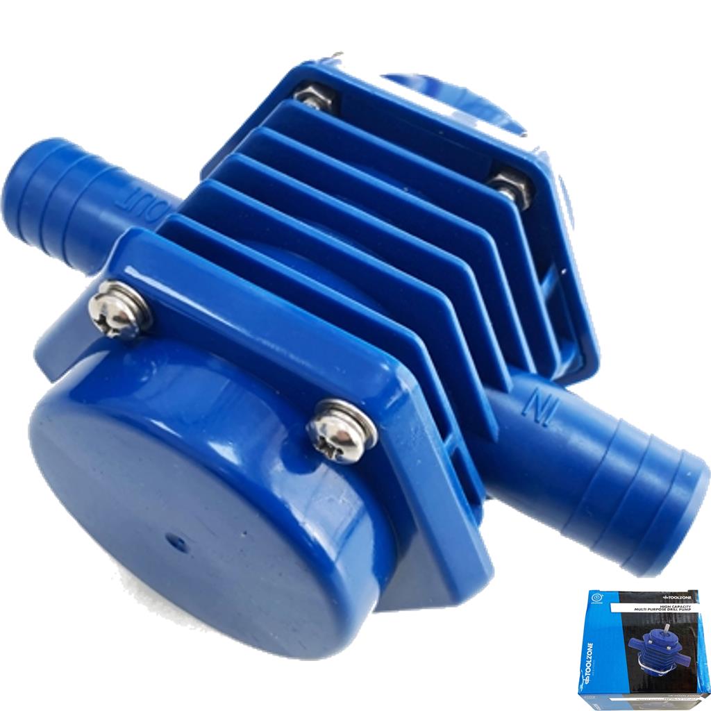 Toolzone Drill Water Pump Electric High Capacity Multi Purpose DIY Tool