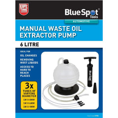 Neilsen Fluid Extractor 6L Manual Brake Fluid Bleeder Oil Fill Transmission Pump