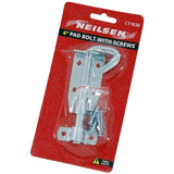 Neilsen Brenton Pad Bolt Garden Gate Latch Shed Door Lock Bolt With Screws 4"