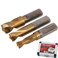 Neilsen 3pc Spot Weld Drill Bits HSS Titanium Coated Cobalt Spot Cutter Set
