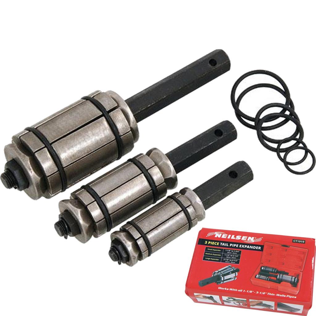 Neilsen 3pc Exhaust Muffler Tail Pipe Expander Pipe Stretcher Tool Set