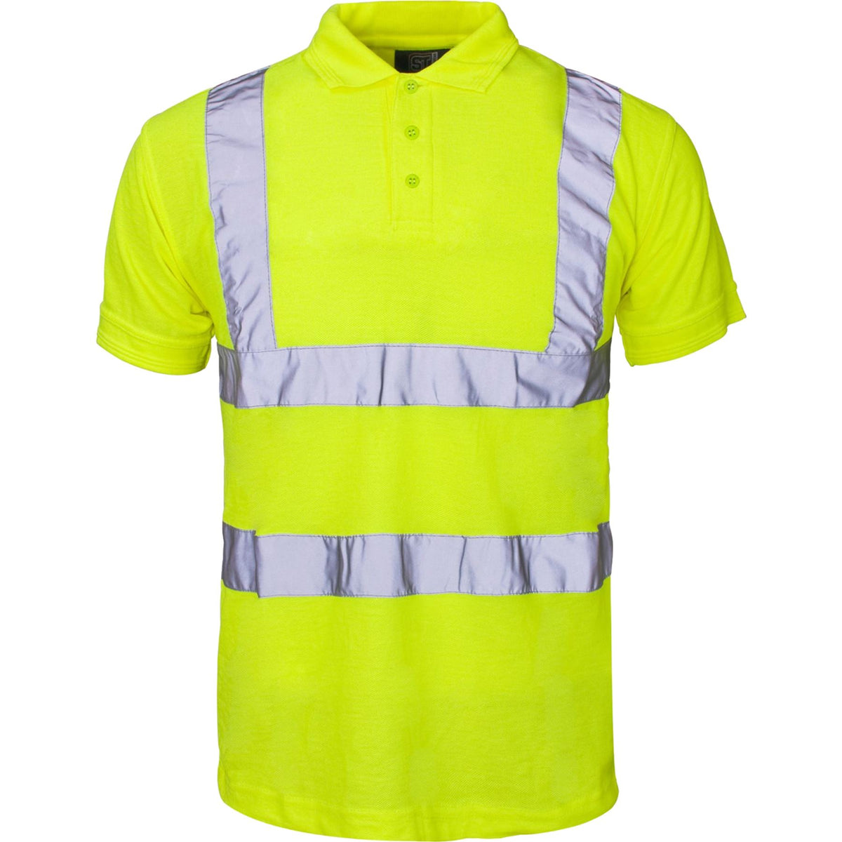 SuperTouch Work Hi Vis Viz Yellow Orange High Visibility Workwear Polo Shirt