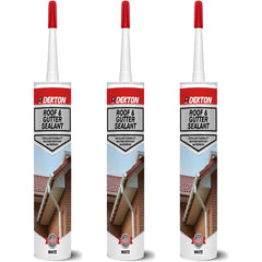 Dekton Roof & Gutter General Purpose Waterproof Silicone White Sealant