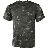 Kombat UK Mens Tactical Army Military Plain Camouflage Crew Neck T Shirt