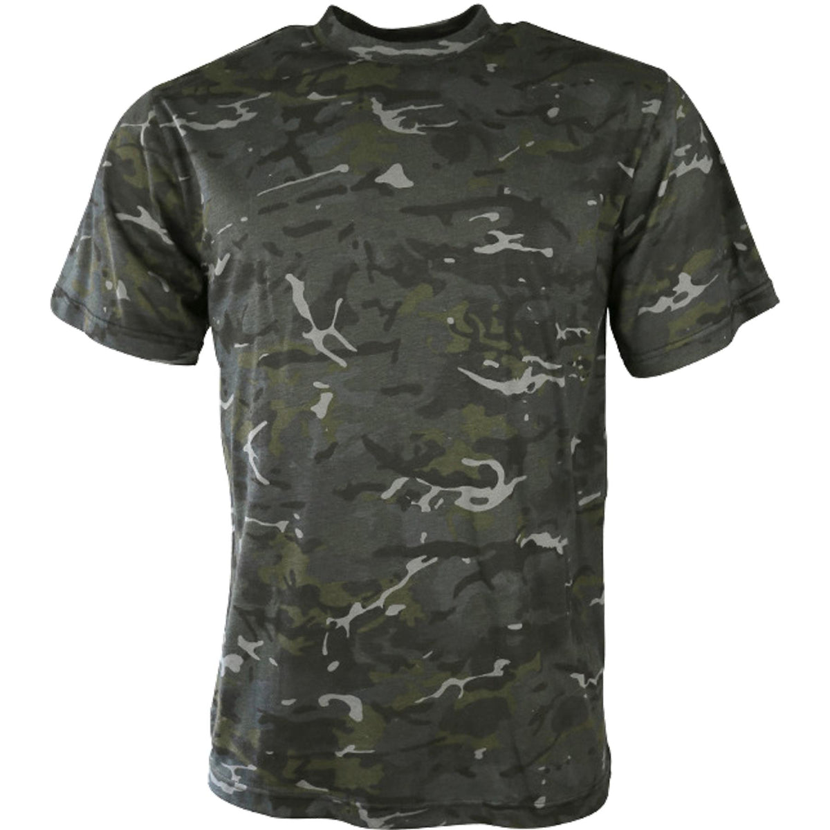 Kombat UK Mens Tactical Army Military Plain Camouflage Crew Neck T Shirt
