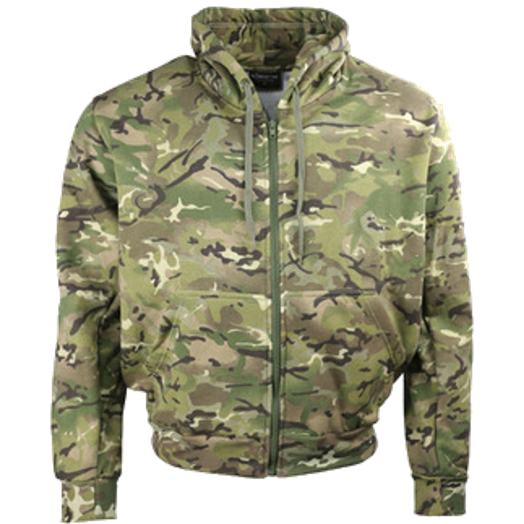 Kombat UK Mens Tactical Army Military Camouflage Hooded Zip Hoodie S - XXXL