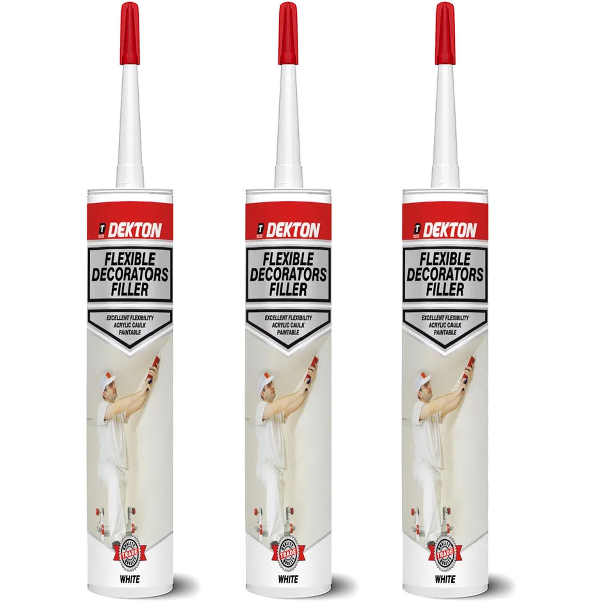 Dekton Decorators Caulk Filler Grab Tack Adhesive Mastic Glue Strong Bond 290ml