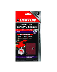 Dekton 1/3 Sanding Pads Rectangular Sheets 40 60 80 120 Or Mixed Grit 93 x 185mm