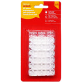 Amtech White Plastic Self Adhesive Strong Sticky Removable Wall Door Hooks
