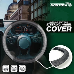 Montoya Steering Wheel Glove Cover Soft Grip Glitter Effect Universal