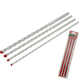 Neilsen 4pc Masonry Drill Bit Set 6 8 10 & 12mm Bits For Brick & Concrete