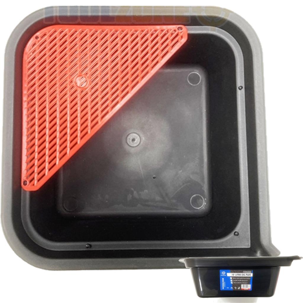 Toolzone Oil Drain Pan Coolant & Gearbox Fuel Drain Pan Tray Vehicle 10L