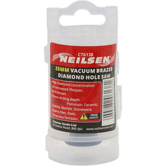 Neilsen 25mm Porcelain Tile Ceramic Stone Diamond Hole Saw Drill Bit M14 Grinder