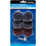 Bluespot 7pc 2" Grinding And Stripping Deburring Rust Paint Removal Wheel Set