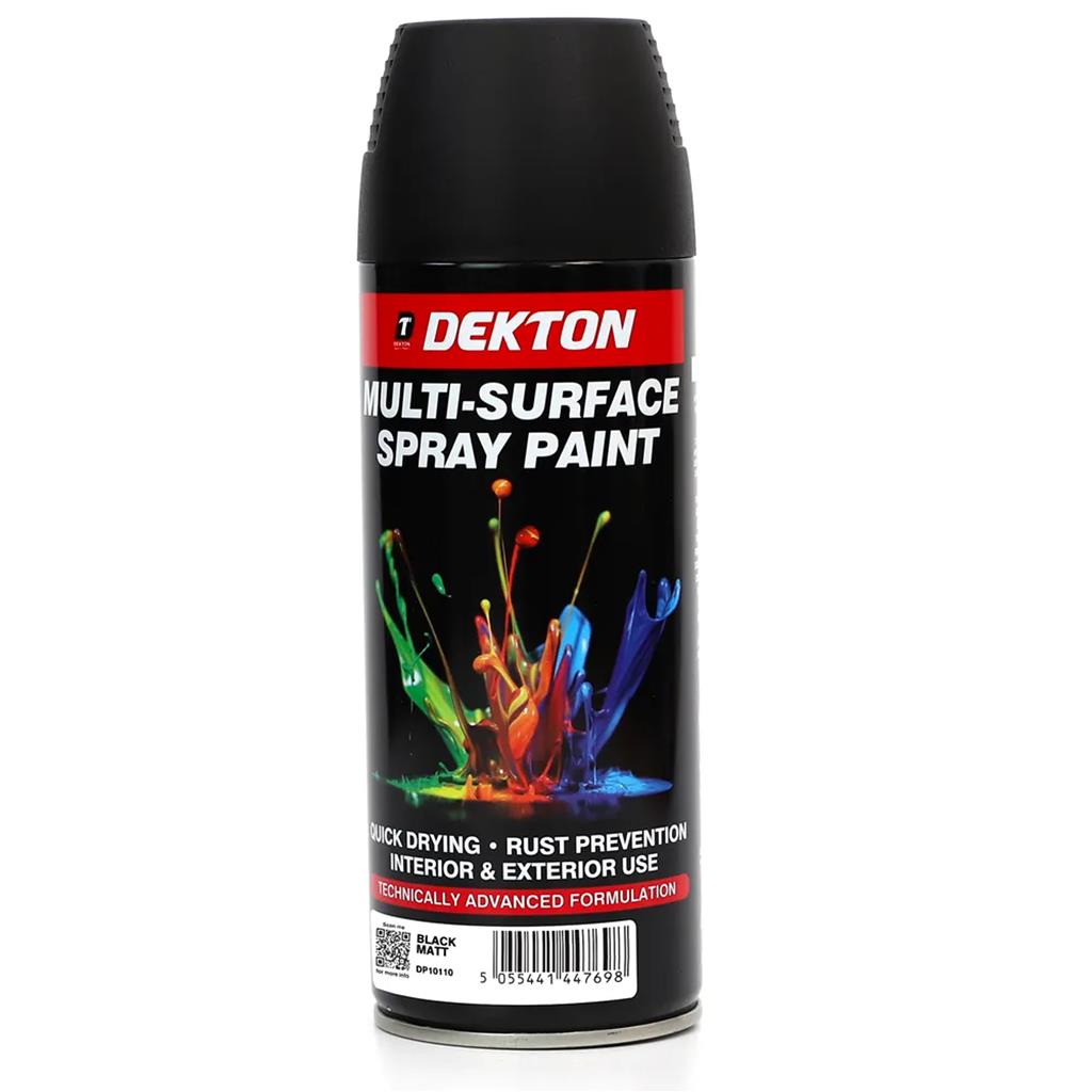 Dekton Multi Purpose Surface Spray Paint Matt Gloss Satin Metal Wood Plastic