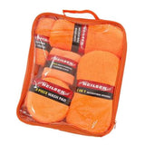 Neilsen Cleaning Clear Microfibre Cloth Exterior Valet Car Wash Kit 9pc Set