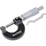 Bluespot 2pc Outside Micrometer Metric Precision Set External Diameter 0 - 25mm