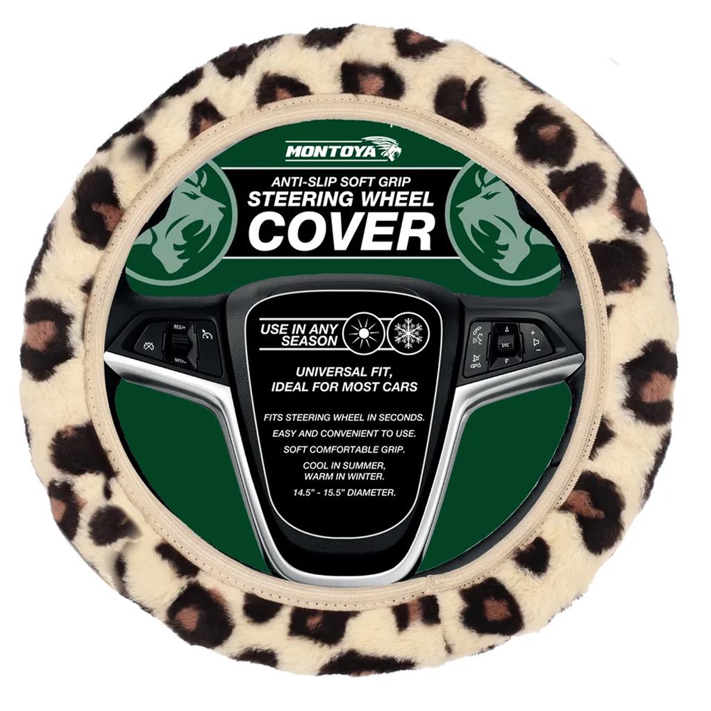 Montoya Steering Wheel Glove Cover Soft Grip Full Leopard Print Universal