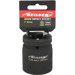 Neilsen 1" Drive Standard Shallow Square Metric Single Impact Socket 36mm