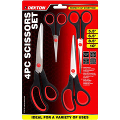 Dekton 5pc Scissor Set Sewing Kitchen Household General Scissors Set