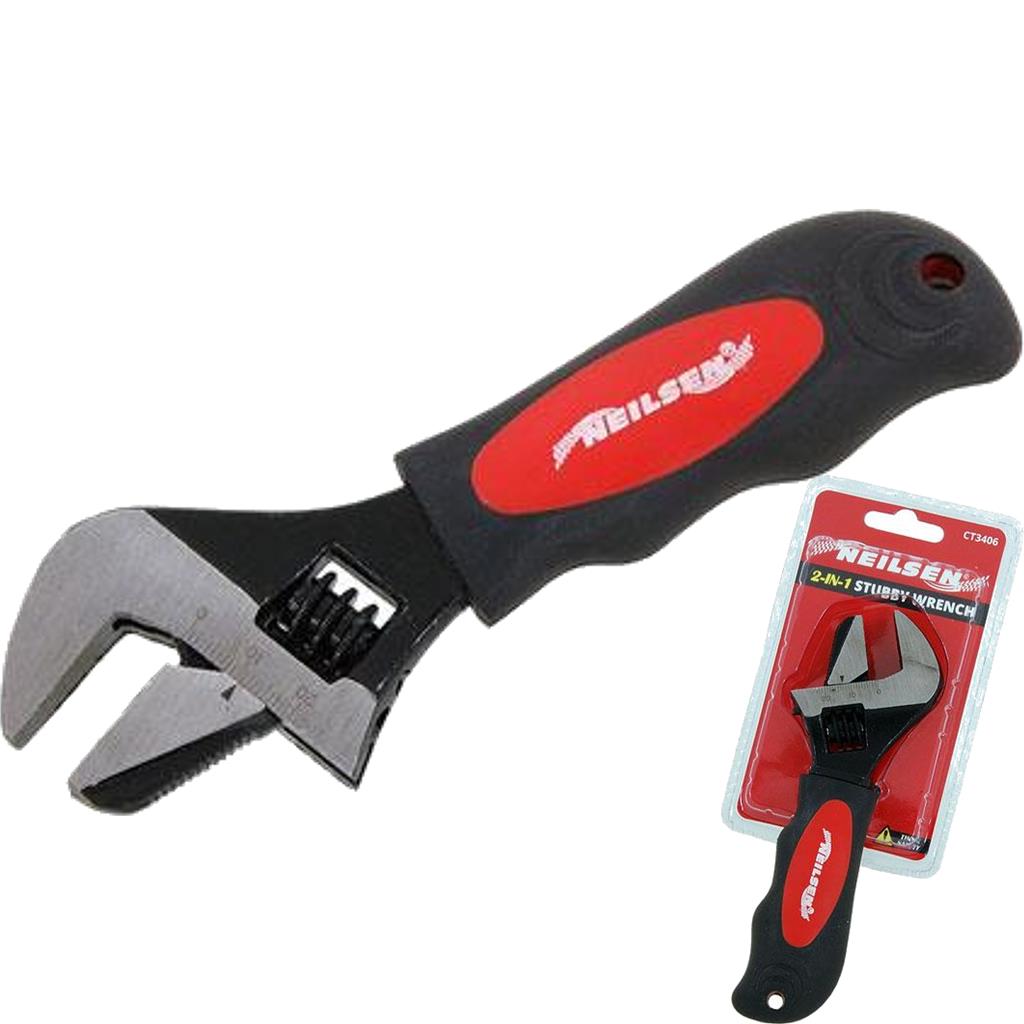 BlueSpot 6" Adjustable Spanner Wide Jaw Soft Grip Handle Wrench Piler 150mm