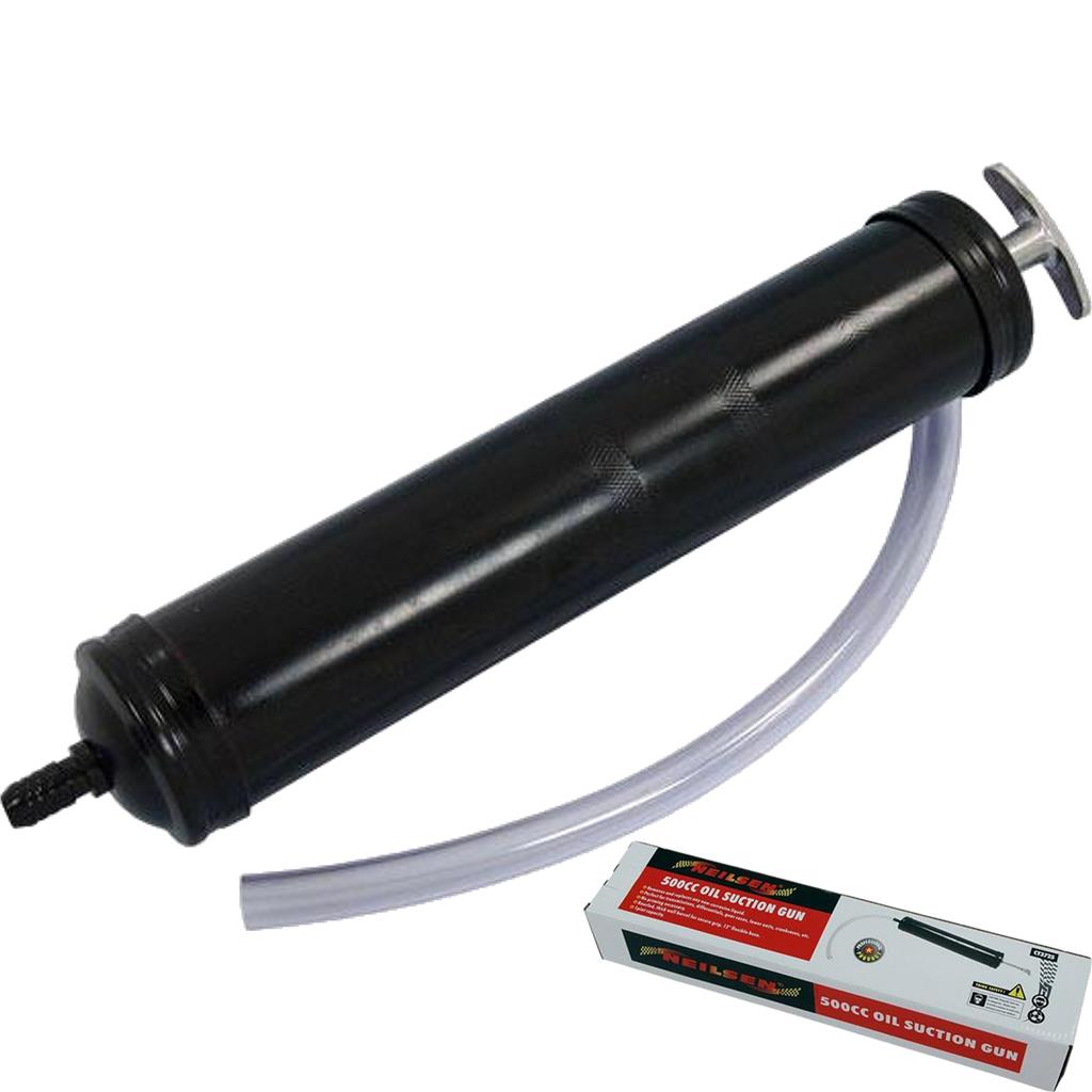Neilsen Oil Suction Pump 500Cc Vacuum Liquid Transfer Syringe Gun Extractor Tool