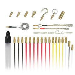 Dekton Mega Pro Cable Super Rod Kit 16m With Attachments Set Electrical Access