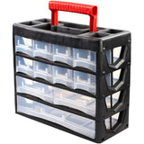 Dekton 19 Compartment Box Storage Tool Organiser Case Screw Nail Nut Bolt