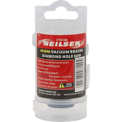 Neilsen 45mm Porcelain Tile Ceramic Stone Diamond Hole Saw Drill Bit M14 Grinder