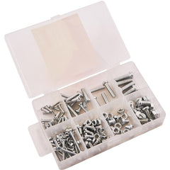 Amtech 150pc Assorted DIY Workshop Hardware Storage Nut and Bolt Kit Set