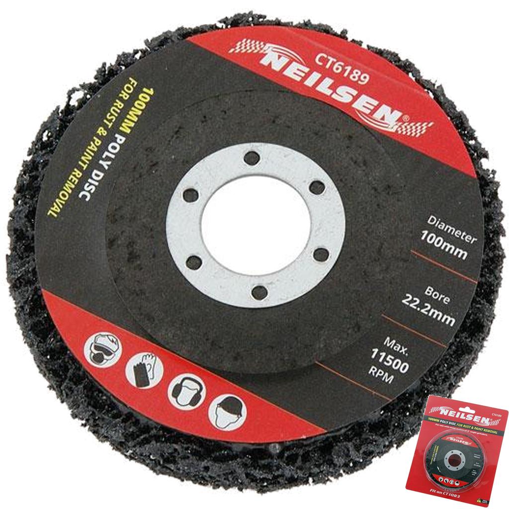 Neilsen Grinding Discs Angle Grinder Paint & Rust Remover Disc 100mm 4"