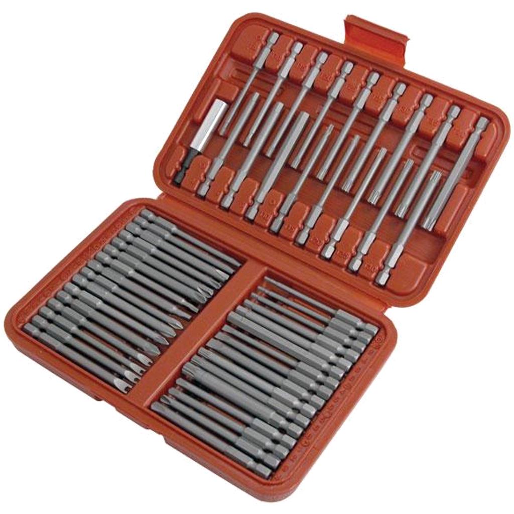 Neilsen 50pc Security Extra Long Screwdriver Bit Extension Bar Set Hex Torx