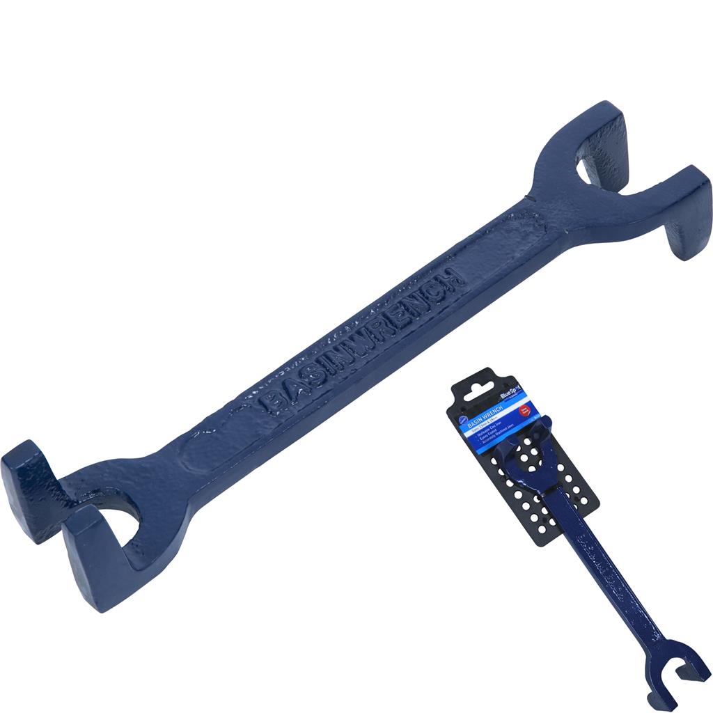 BlueSpot 19mm & 25mm Plumbers Fixed Claw Basin Wrench Sink Bath Taps Tool