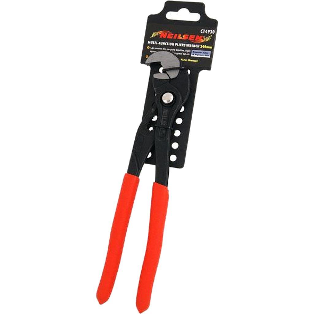 Neilsen 240mm Multi Functional Plumbers Soft Grip Waterpump Pipe Wrench Pliers