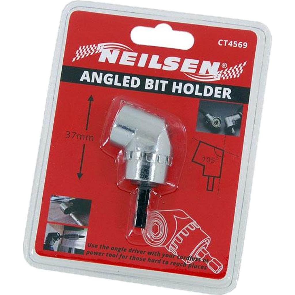 Neilsen Offset Angled Bit Holder 37mm 105 Degree 1/4" Hex Drill Angle Bit