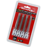 Neilsen 4pc Torx Bit Star Socket Set T40 -T50 Trx 3/8" Drive Sockets 100mm Deep