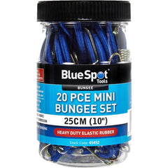 Bluespot 20pc Elastic Stretch Bungee Cords Hooks Cables Tie Down Straps Rope
