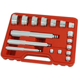 Neilsen 17pc Bearing Race and Seal Driver Wheel Bushing Install Removal Set