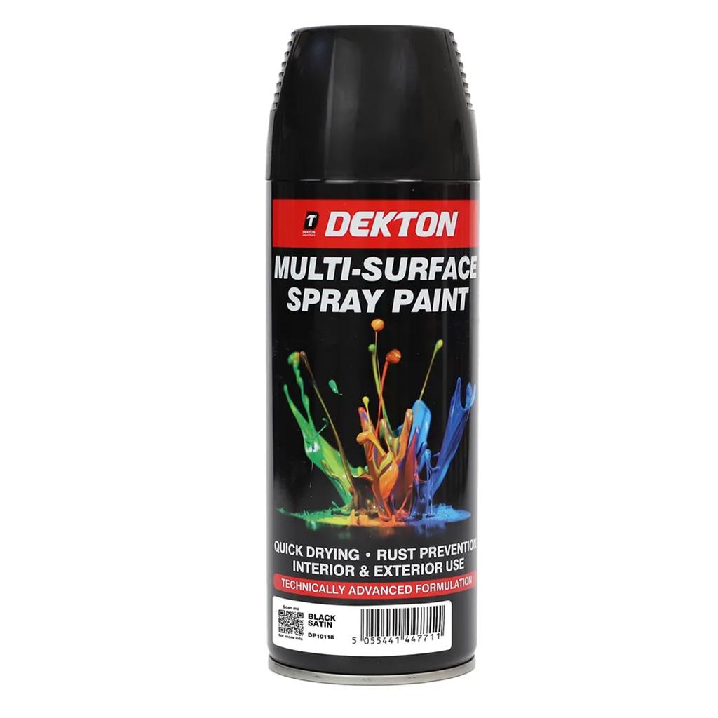 Dekton Multi Purpose Surface Spray Paint Matt Gloss Satin Metal Wood Plastic