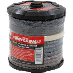 Neilsen 11pc Polishing Sanding Flap Discs Set Angle Grinder 115mm 4.5'' Disc