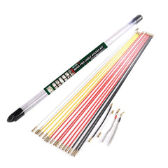 Dekton Mega Pro Cable Super Rod Kit 16m With Attachments Set Electrical Access