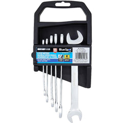 Bluespot 6pc Metric Combination Spanner Wrench Set 6mm - 17mm