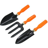 Neilsen 3pc Garden Hand Tool Gardening Kit Trowel Rake Hoe Shovel Set