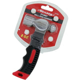 Neilsen 8oz Stubby Round Ball Pein Hammer Rubber Grip Engineers Machinists