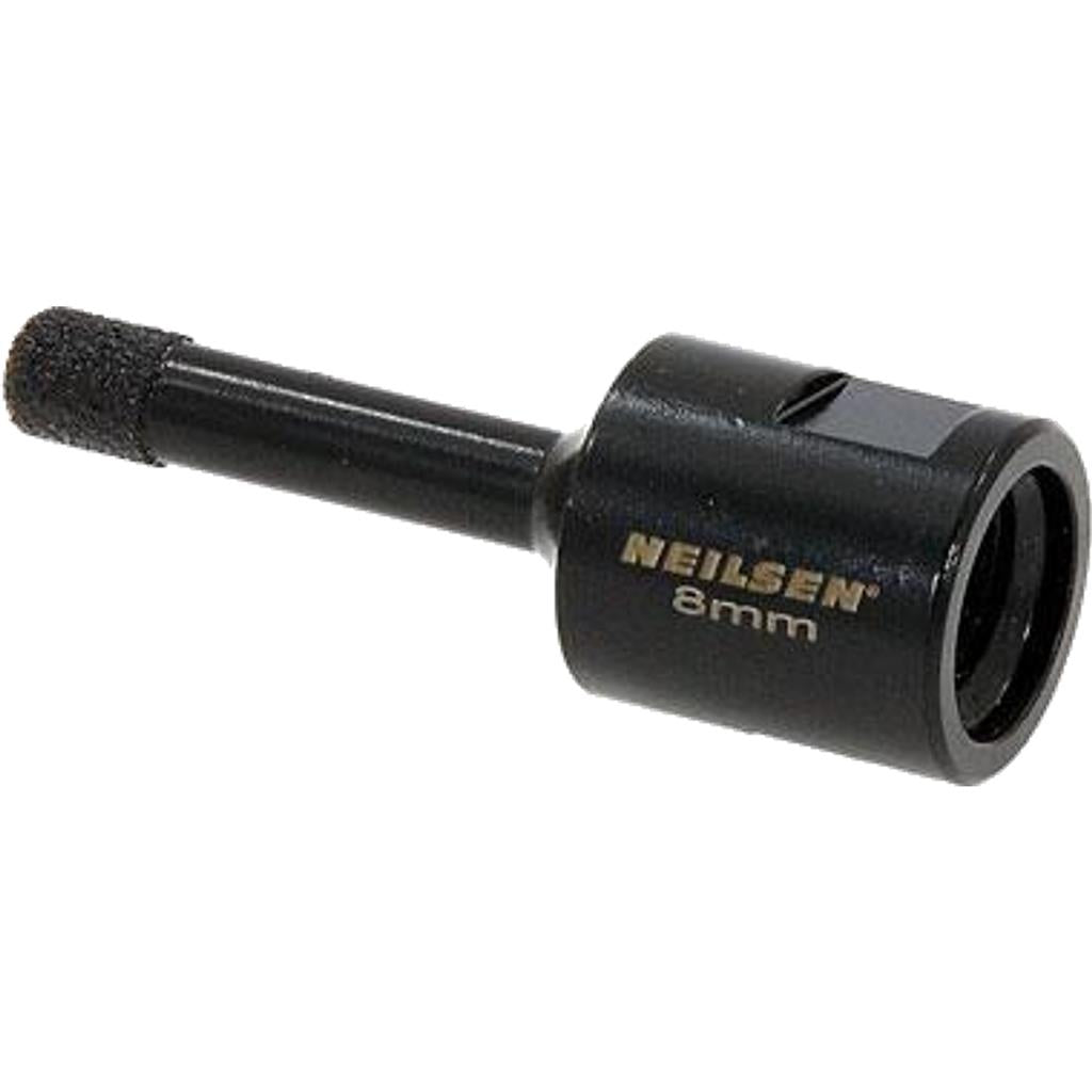 Neilsen 8mm Porcelain Tile Ceramic Stone Diamond Hole Saw Drill Bit M14 Grinder