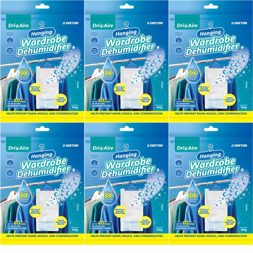 Dri Aire Waredrobe Dehumidifier Interior Damp Trap Moisture Remover 6 12 or 24pc