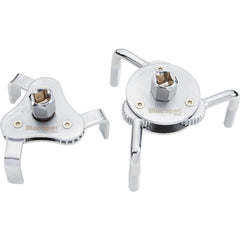 Bluespot 2pc Oil Filter Wrench Self Adjustable Oil Filter Removal Tool Set