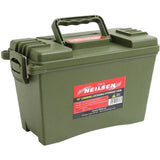 Neilsen 12" Tool Box Handle Storage Plastic Case Lockable Storage Workshop Green