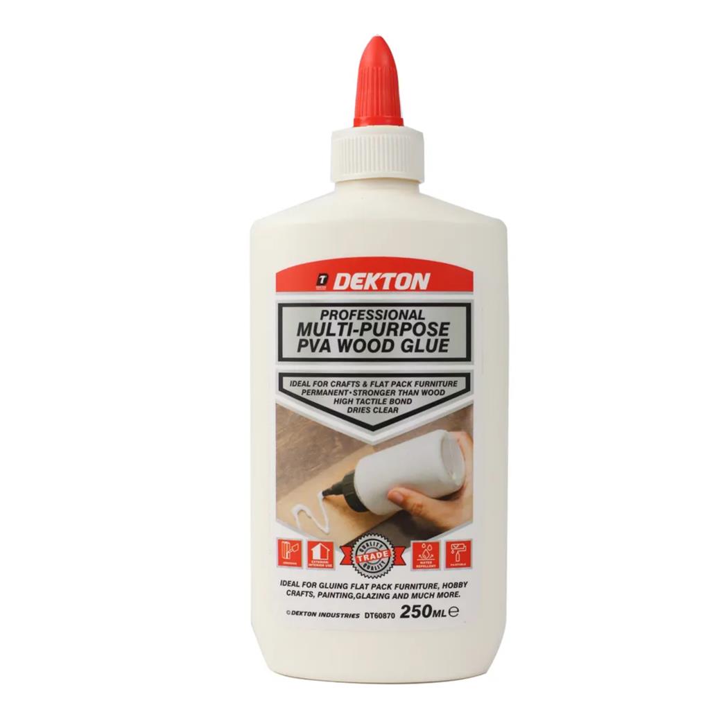 Dekton Wood Glue Strong Bond Adhesive Multi-Purpose Glue 250ml