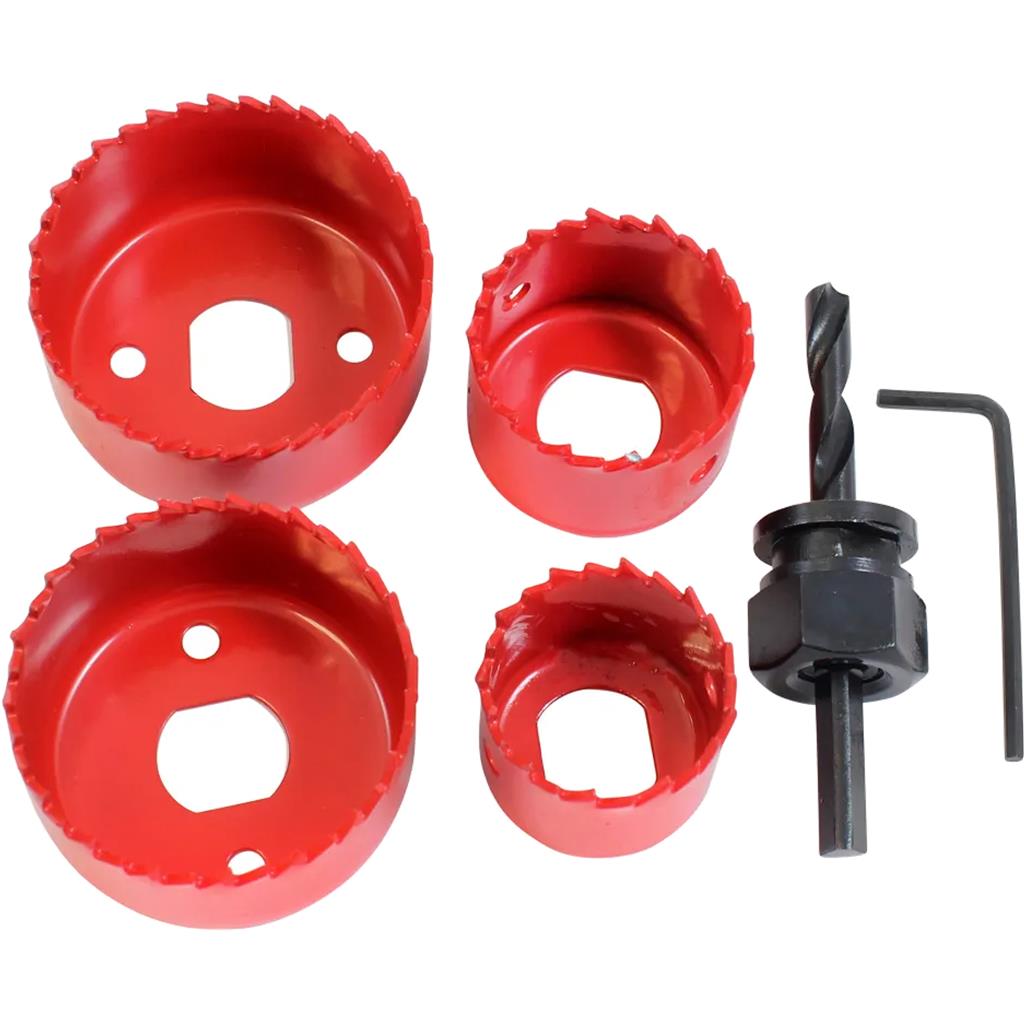 Dekotn 6pc Hole Saw Cutter Wood Plastic Metal Holesaw Set 32mm - 54mm